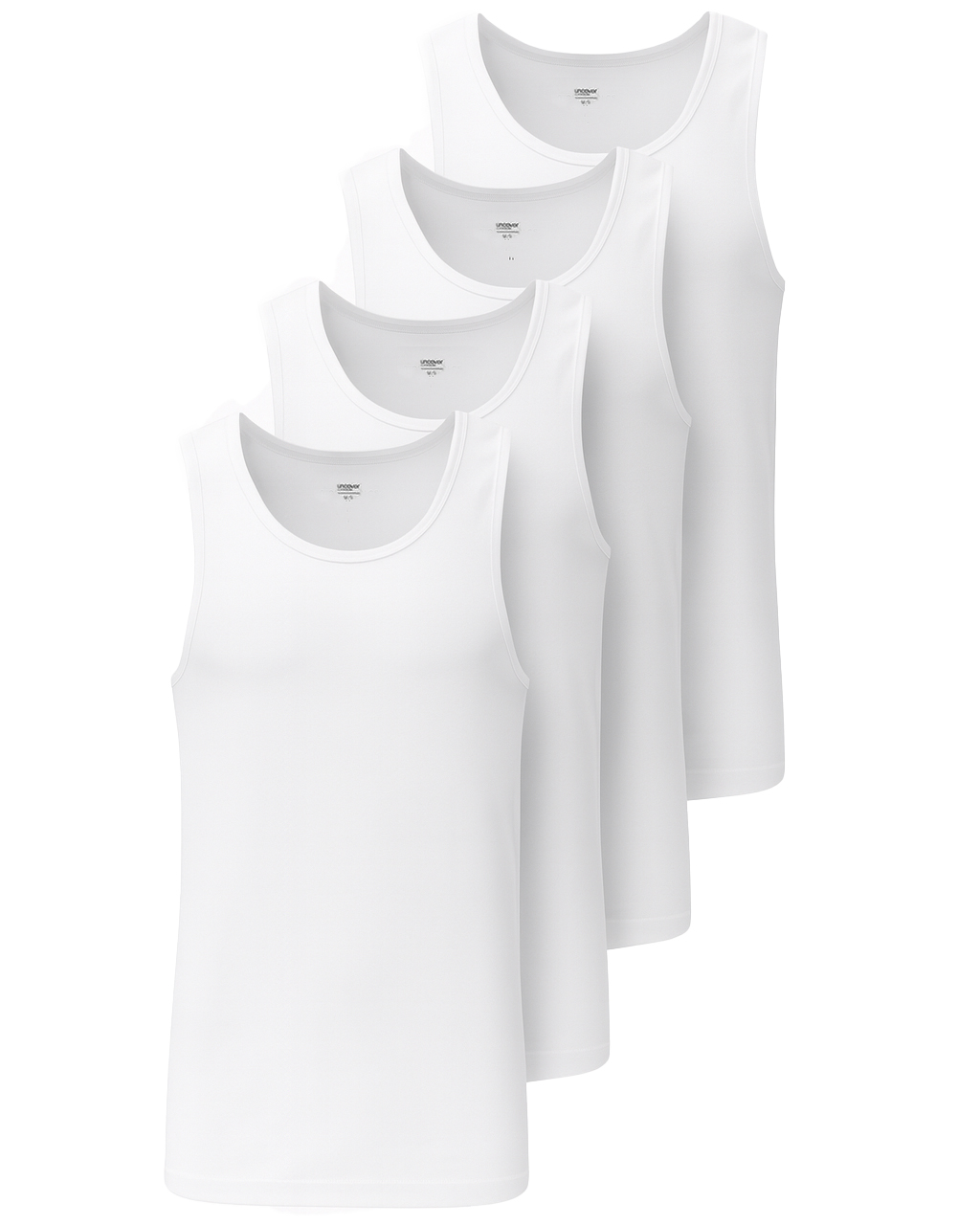 Schiesser Singlet Uncover 4-pack wit afbeelding 1